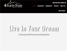 Tablet Screenshot of 4fortyfour.com